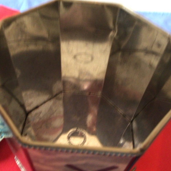 Vintage “Container Made in Western Germany” Tin 🩵 Blue White Windmills Sailboats - Picture 6 of 10